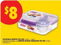 No Frills sistema bento to go lunch stack square to go offer