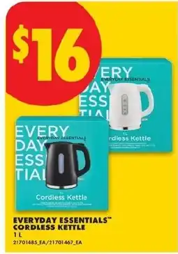 No Frills Everyday Essentials Cordless Kettle offer