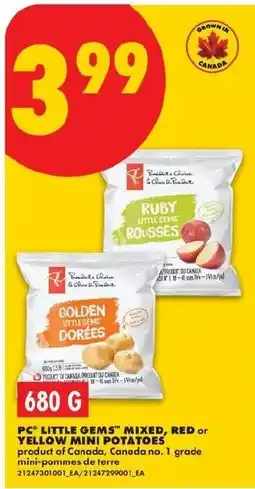 No Frills PC little gems mixed red or yellow mini potatoes offer