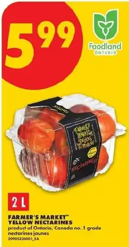 No Frills Farmer's market yellow nectarines offer