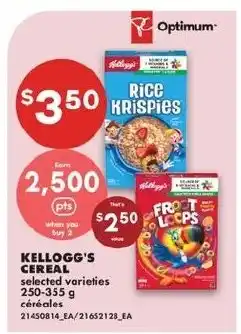 No Frills Kellogg's cereal selected varieties offer