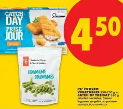 No Frills PC frozen vegetables or catch of the day offer