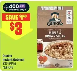 FreshCo Quaker Instant Oatmeal offer