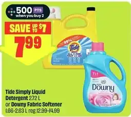 FreshCo Tide Simply Liquid Detergent or Downy Fabric Softener offer