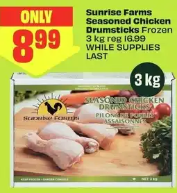 FreshCo Sunrise Farms Seasoned Chicken Drumsticks offer