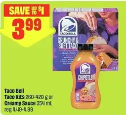 FreshCo Taco Bell Taco Kits or Creamy Sauce offer