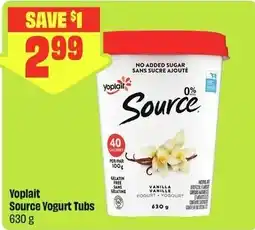 FreshCo Yoplait Source Yogurt Tubs offer