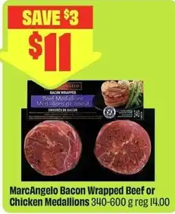 FreshCo MarcAngelo Bacon Wrapped Beef or Chicken Medallions offer