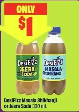FreshCo DesiFizz Masala Shikanji or Jeera Soda offer