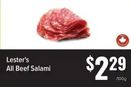 Produce Depot Lester's All Beef Salami offer