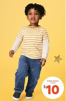 No Frills Toddler Striped T-Shirt offer