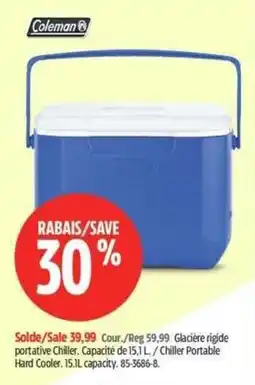 Canadian Tire Coleman Chiller Portable Hard Cooler offer