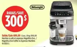 Canadian Tire DeLonghi Magnifica Evo Coffee & Espresso Machine offer