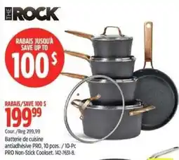 Canadian Tire The Rock pro non-stick cookset offer