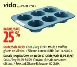 Canadian Tire Vida silicone jumbo muffin pan offer