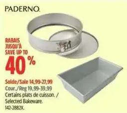 Canadian Tire Paderno selected bakeware offer