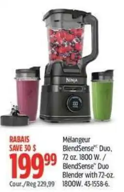 Canadian Tire Ninja BlendSense Duo Blender offer