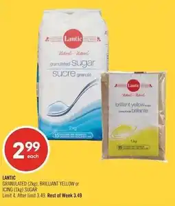 Shoppers Drug Mart Lantic granulated sugar or brilliant yellow sugar offer