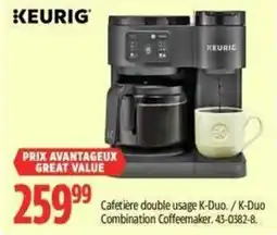 Canadian Tire Keurig K-Duo Combination Coffeemaker offer