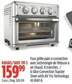 Canadian Tire 6-Slice Convection Toaster Oven with Air Fry Technology offer