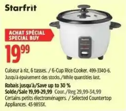 Canadian Tire Starfrit 6-Cup Rice Cooker offer