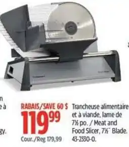Canadian Tire Food Slicer offer