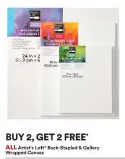 Michaels Artist's Loft Back-Stapled & Gallery Wrapped Canvas offer