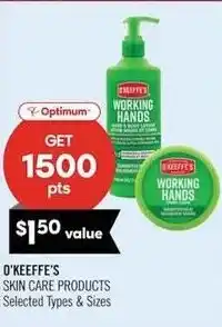 Shoppers Drug Mart O'keeffe's skin care products offer