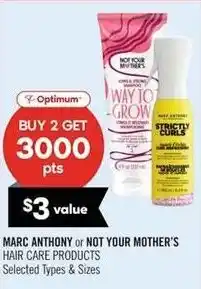 Shoppers Drug Mart Marc Anthony or Not Your Mother's Hair Care Products offer