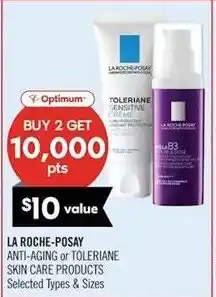 Shoppers Drug Mart La Roche-Posay anti-aging or toleriane skin care products offer