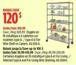 Canadian Tire Wire Shelf on Casters offer