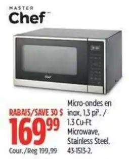 Canadian Tire Master Chef microwave offer