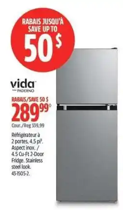 Canadian Tire vida refrigerator offer