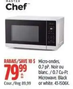 Canadian Tire Masterchef microwave offer