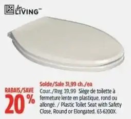 Canadian Tire for living plastic toilet seat offer