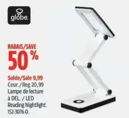 Canadian Tire Globe reading nightlight offer