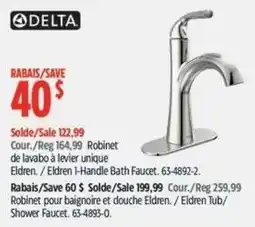 Canadian Tire Delta Eldren 1-Handle Bath Faucet offer
