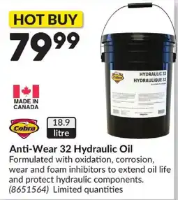 Princess Auto Cobra Anti-Wear 32 Hydraulic Oil offer