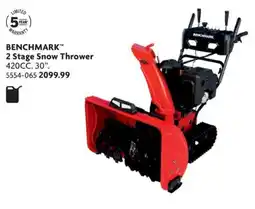 Home Hardware Benchmark 2 stage snow thrower 420cc 30" offer