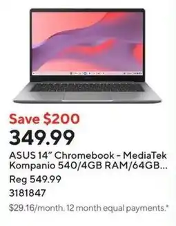 Staples Asus 14" chromebook offer
