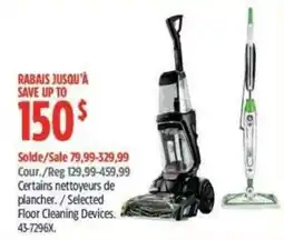 Canadian Tire Selected Floor Cleaning Devices offer