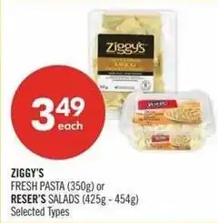 Shoppers Drug Mart Ziggy's fresh pasta offer