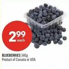 Shoppers Drug Mart Blueberries offer