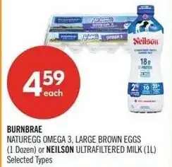 Shoppers Drug Mart Burnbrae Naturegg Omega 3, Large Brown Eggs offer