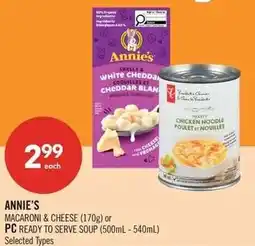 Shoppers Drug Mart Annie's macaroni & cheese offer