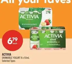 Shoppers Drug Mart Activia drinkable yogurt offer