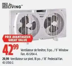 Canadian Tire for living ventilateur de fenêtre offer