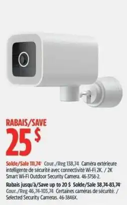 Canadian Tire 2K Smart Wi-Fi Outdoor Security Camera offer