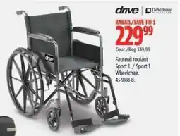 Canadian Tire drive Sport 1 Wheelchair offer