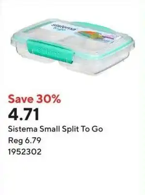 Staples Sistema Small Split To Go offer
